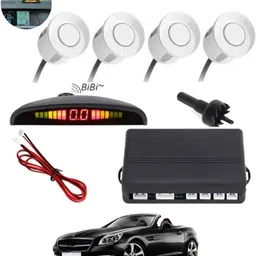 autofetch Universal 4 White Reverse Parking Sensor-AF25A30 Universal 4 White Reverse Parking Sensor-AF25A30 Parking Sensor image 1