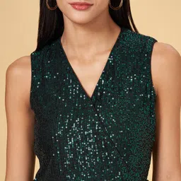 annabelle by pantaloons Embroidered Women Jumpsuit image 4