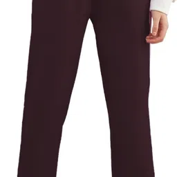 marc laurent Women Regular Fit Black Cotton Blend Trousers image 3