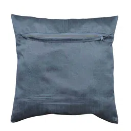 goddess decor Grey Floral Velvet 16 x 16 Inches Cushion Covers (Set of 2) image 4