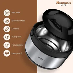 mumma's life Casserole Hot Pot for hot Meal| chapati| Curry| roti (4500ML) Thermoware Casserole image 4