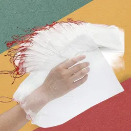 Eco-Friendly Small Vegetable Net Bag for Fresh Produce multicolour (pack of 30) Nylon Fruit & Vegetable Basket-image-44