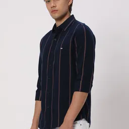 mufti Men Slim Fit Striped Spread Collar Casual Shirt image 3