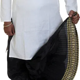 AMIT ONLINE Stylish Mour Puccha Self Design Men Dhoti-picture-15
