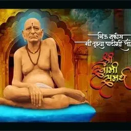 aartkala Shree Swami Samarth Photo Frame Digital Reprint Canvas 14 inch x 10 inch Painting-picture-18