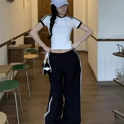 dockstreet Women Solid White Track Pants-picture-14