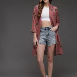 TANDUL Printed Longline Shrug image 2