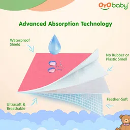 oyo baby Fleece Baby Bed Protecting Mat image 2