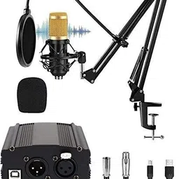 imaginea BM800 Condenser Microphone Full Set with 48V Phantom Power Condenser Microphone-picture-12