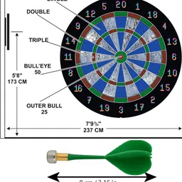 apex media and marketing india Magnetic Dart Board with Darts | Safe Dart Game for Kids and Adults 22.5 cm Dart Board image 4