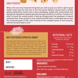pueritia Sprouted Jowar Powder Cereal image 2