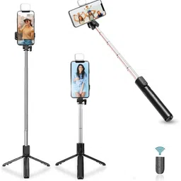 Wanzhow Lightweight Tripod Detachable Wireless Remote 3 in 1 Function and Mobile Stand Monopod, Tripod, Tripod Kit-picture-20