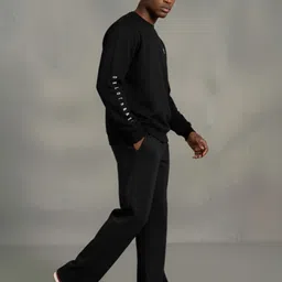 dockstreet Men Striped Black Track Pants image 2