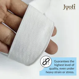 jyoti Woven White Elastic image 3