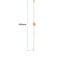 BHIMA 22KT Gold Heart-Charm Bracelet-2.81g image 4