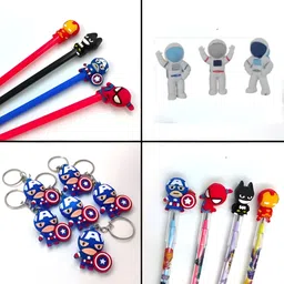 sanya traders BLUE DOR CALCULATOR COMBO OF 5 THINGS FOR SCHOOL KIDS Geometry Box image 3