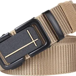 shopglobal Men Casual Green, Beige Nylon Belt image 2