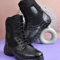 skypher Men’s Stylish Leather Boots Boots For Men image 3