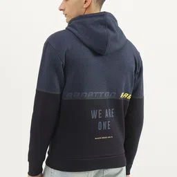 united colors of benetton Men Full Sleeve Color Block Hooded Sweatshirt image 2