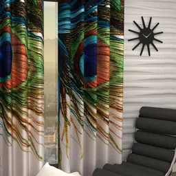 home sizzler 214 cm (7 ft) Polyester Room Darkening Door Curtain Single Curtain-picture-22