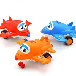 khyali Mini Friction Power Aeroplane Toy with De-Formation Robot Function for Kids|K01-picture-32