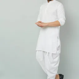 tsarina Men Cotton Blend Kurta Dhoti Pant Set image 4