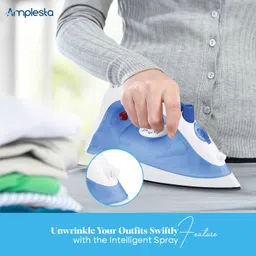 amplesta Steam Iron Pro with Teflon coated Non-stick plate 1200 W Steam Iron image 4