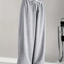dockstreet Women Solid Grey Track Pants-picture-11