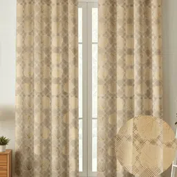 drape and decor 213.36 cm (7 ft) Door Velvet Room Darkening Curtain (Pack Of 2)-picture-39