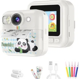 CASON 1 Instant camera Mini Camera Printer, 1080P HD & 48MP Instant Photo Camera for Kids with Print Instant Camera-image-35