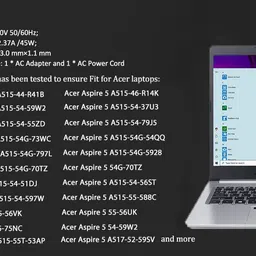 Heontech 19V 2.37A For Ace_r Chromebook 11 C730 C730E C730E-C4BA C731 C731T 45 W Adapter image 4