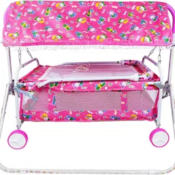 swing n fly Baby Cradle Mosquito Net Jhula Palna Stroller Infant & Toddler Beds Bassinet-picture-11