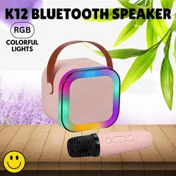 ROYALGUDGET K12 (PORTABLE BLUETOOTH DESKTOP SPEAKER)With Karaoke Mic RGB Light, HD SoundT357 10 W Bluetooth Laptop/Desktop Speaker-picture-32