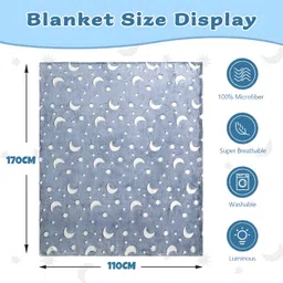 elecart 3D Printed King Fleece Blanket for Mild Winter image 3