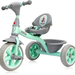 Zeta Baby Tricycle with Backrest & Rear Storage Basket for Kids Durable Pedal Ride-on Cycle for Boys & Girls 1-5-Year Tricycle-image-36