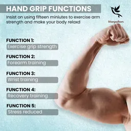 khargadham Adjustable Resistance Gym Hand Grip Finger Exerciser Recover Hand Injury Hand Grip/Fitness Grip image 5