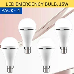 sacro 15W Rechargeable Inverter LED Bulb with Upto 4H.Power Cut Lighting Pack of_4S102 4 hrs Bulb Emergency Light-picture-19