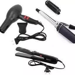 CKINDIA Professional Hair Dryer 1500 Watts , Straightener 522 and 471B Curler Combo Personal Care Appliance Combo-picture-16