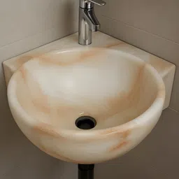 SACROZ CORNER Creamy GOLD BASIN MS-2101 Corner Basin-picture-30