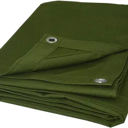 duraplast WATERPROOF TARPAULIN SHEET - WATERPROOF CANVAS TIRPAL 800GSM 10' X 12' FEET Tent - For CAMPING , INDUSTRIAL , TRUCK / LORRY , ROOF/TERRACE image 3