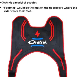 weyride Scooter Scooty Mat Two Wheeler Floor Foot Mat for (Bjaja Chetak) Way_a1 Bajaj Chetak Two Wheeler Mat image 2