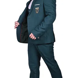 diamond style Men 3 Piece Suit Solid Suit image 3