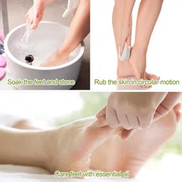 rikheeya Natural Pumice Stone for Feet, Pedicure Tools Hard Skin Callus Remover for Feet image 3