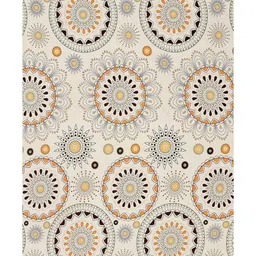 bromwick Cream Geometric 250 TC Microfiber King Size Double Bedsheet Fitted Microfiber With 2 Matching Pillow Covers image 2