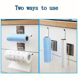 dxdt Pack of 3 Wall Mounted Tissue Paper/Napkin Holder Stainless Steel Toilet Paper Holder image 4