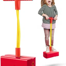 Kids Pogo Jumper Fun and Safe Pogo Stick Durable Foam Bungee Jumping Stick-image-13
