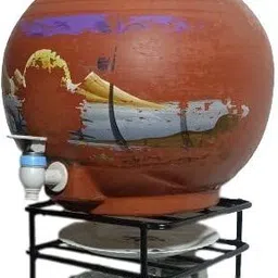 Matka Kitchen Rack Useful decorative heavy build Kitchen erthen water mataka stand,water pot stand Iron-image-28