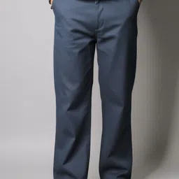 nextfly Men Relaxed Blue Polyester Trousers image 5