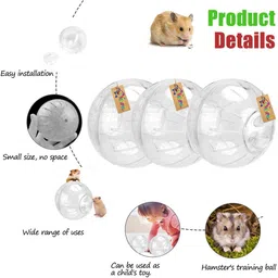 western era Cute Exercise Ball Jogging Wheel, Entertain, Hamsters & Small Animals Plastic Ball For Hamster image 4