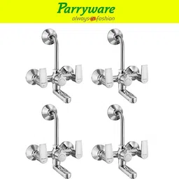 parryware Praseo Wall Mixer 2 in 1 with Overhead Shower Provision set of 4 pic 027 Wall Mixer with Overhead Shower Provision Wall Mixer Faucet-picture-19